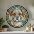 Boxer Stained Glass Effect Suncatcher